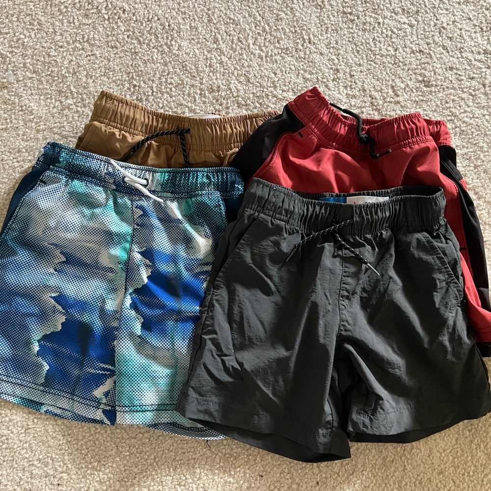 Old Navy Kids Shorts Set - Blue, Red, Gray, Tan